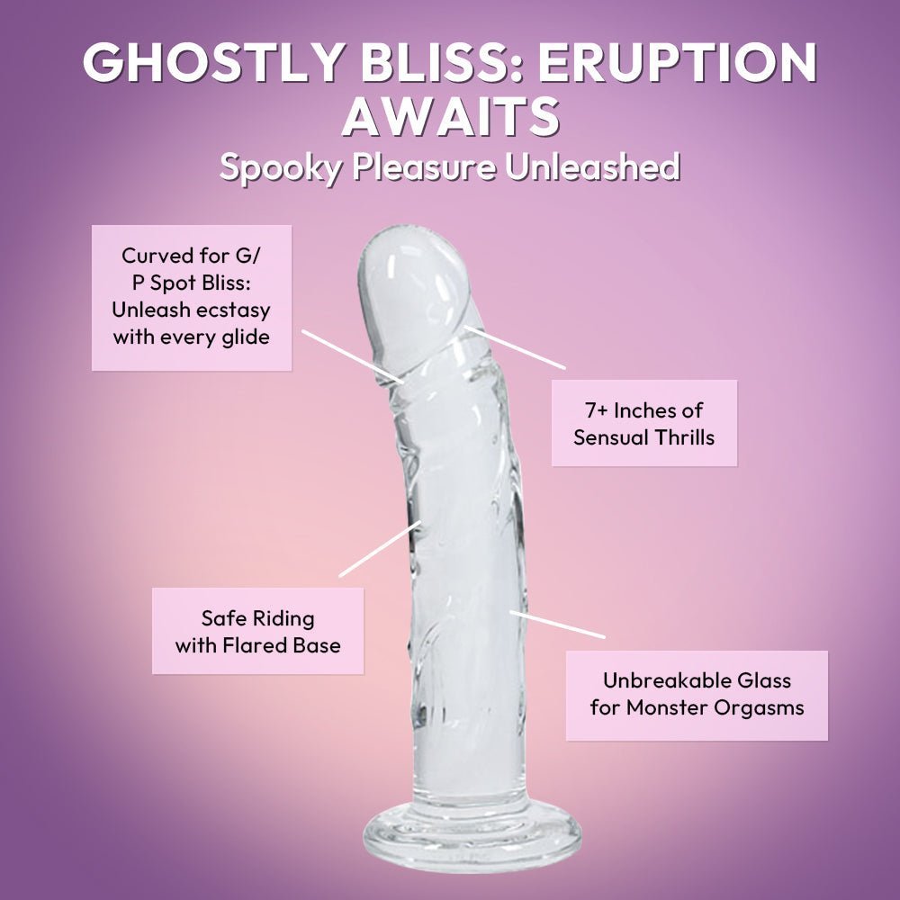 Ghostly Bliss Glass Dildo - SVL TOYS