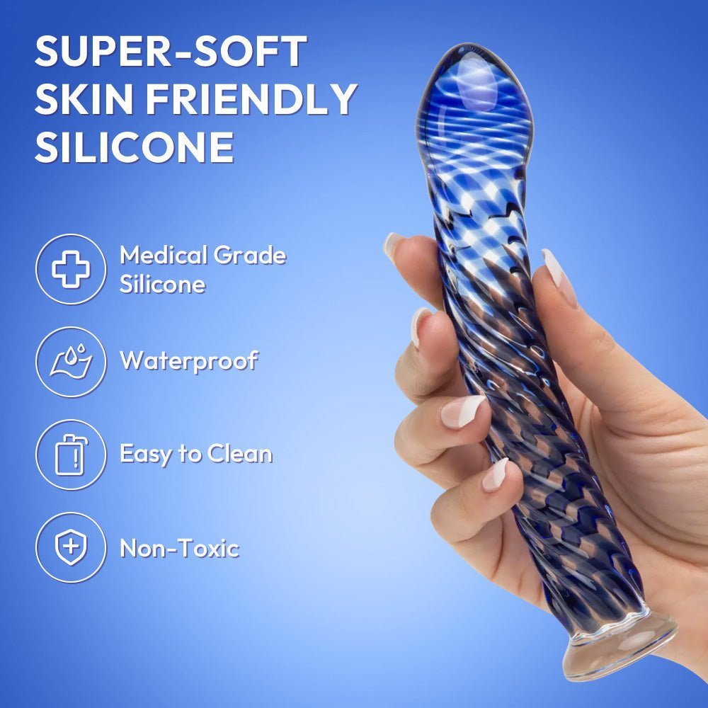 Pleasure Wave Glass Dildo - SVL TOYS