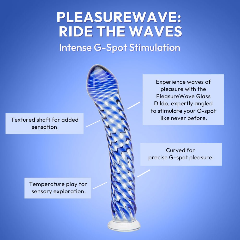 Pleasure Wave Glass Dildo - SVL TOYS