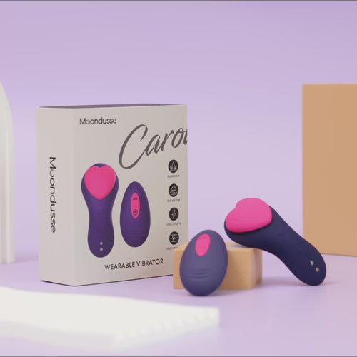 purple love heart wear sex toys