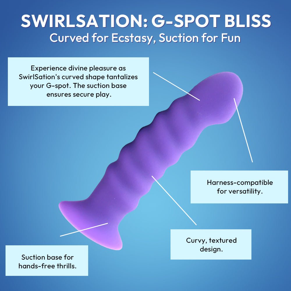 Swirl Sation Silicone Pleasure Probe - SVL TOYS