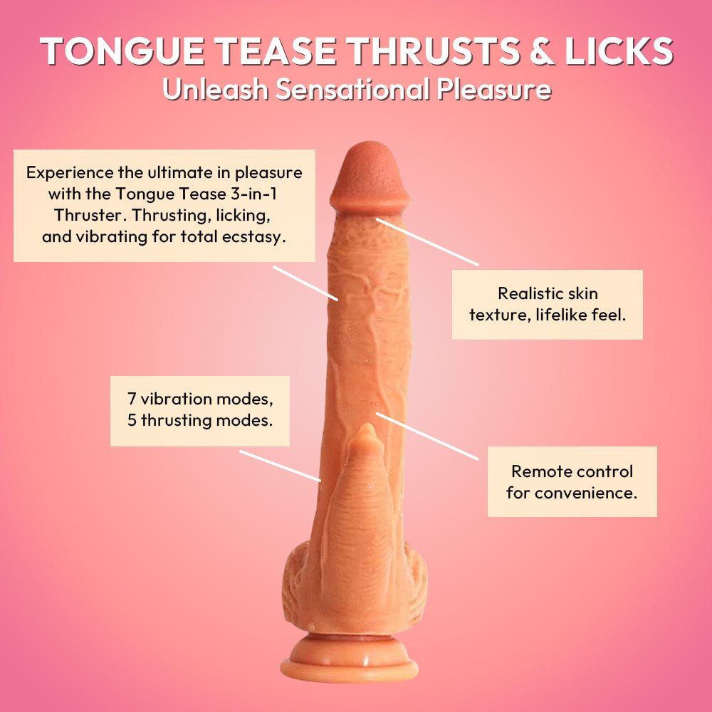 Tongue Tease 3 - in - 1 Thruster - SVL TOYS